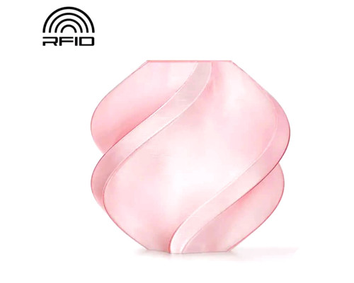 Пластик Bambu Lab PETG Translucent, прозрачная розовая, 1.75 мм, 1 кг, с катушкой