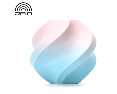 Пластик Bambu Lab PLA Basic, розово-голубая (градиент), 1.75 мм, 1 кг, с катушкой