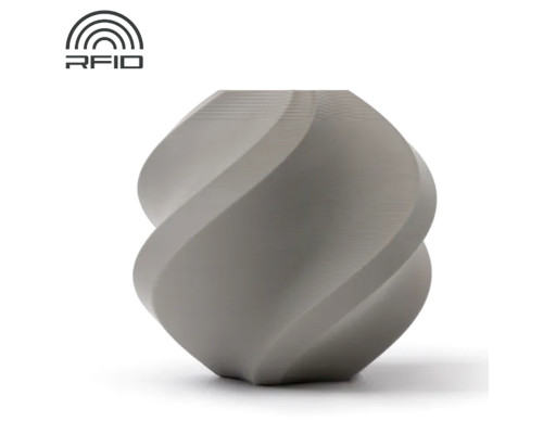 Пластик Bambu Lab PLA Basic, серый, 1.75 мм, 1 кг, без катушки