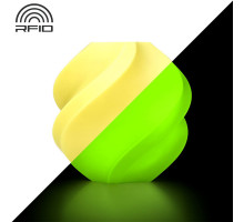 Пластик Bambu Lab PLA Glow, светящийся желтый, 1.75 мм, 1 кг, с катушкой