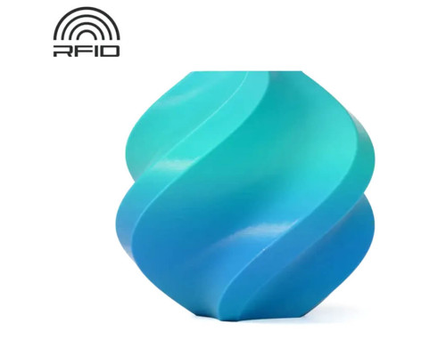 Пластик Bambu Lab PLA Basic, сине-бирюзовая (градиент), 1.75 мм, 1 кг, с катушкой