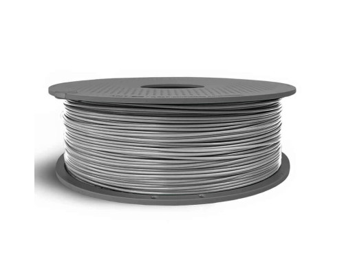 Пластик Bambu Lab PLA Basic, серебряная, 1.75 мм, 1 кг, с катушкой
