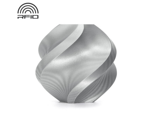 Пластик Bambu Lab PLA Basic, серебряная, 1.75 мм, 1 кг, с катушкой