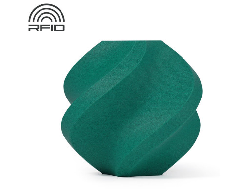 Пластик Bambu Lab PETG-CF, малахитово-зеленая, 1.75 мм, 1 кг, с катушкой