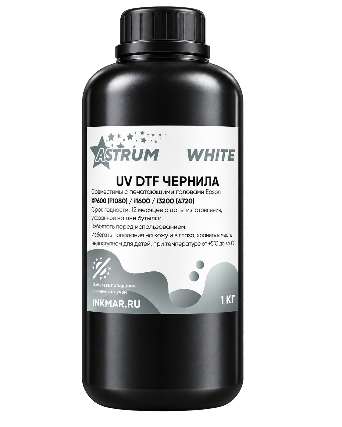 UV DTF чернила Astrum White, 1кг